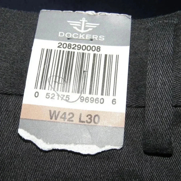 NWT DOCKERS Relaxed Fit Comfort Khaki Flat Front Comfort Waistband Pants Size 42 - Picture 9 of 9